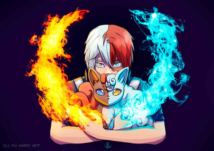 Todoroki & Vulpix