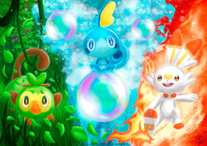 Pokemon Starter Sword and Shield