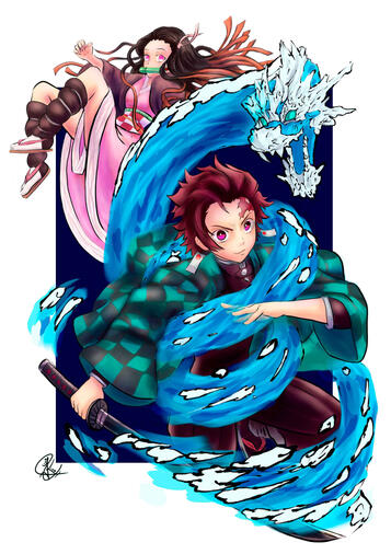 Tanjiro & Nezuko - Kimetsu No Yaiba